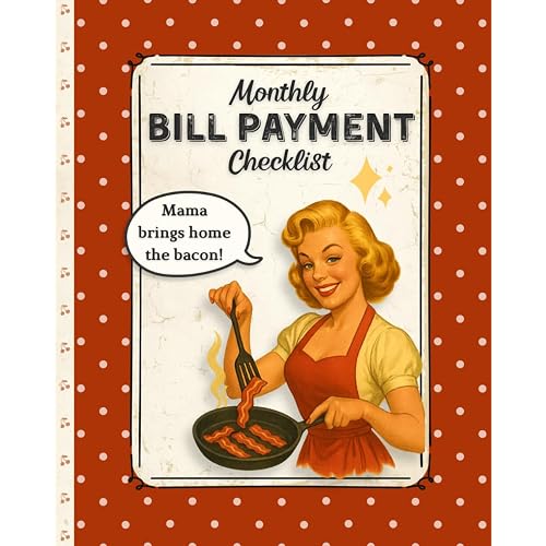 Monthly Bill Payment Checklist: Vintage Budget Planner & Expense Tracker • Debt Payoff • 4-Year Logbook (8×10)