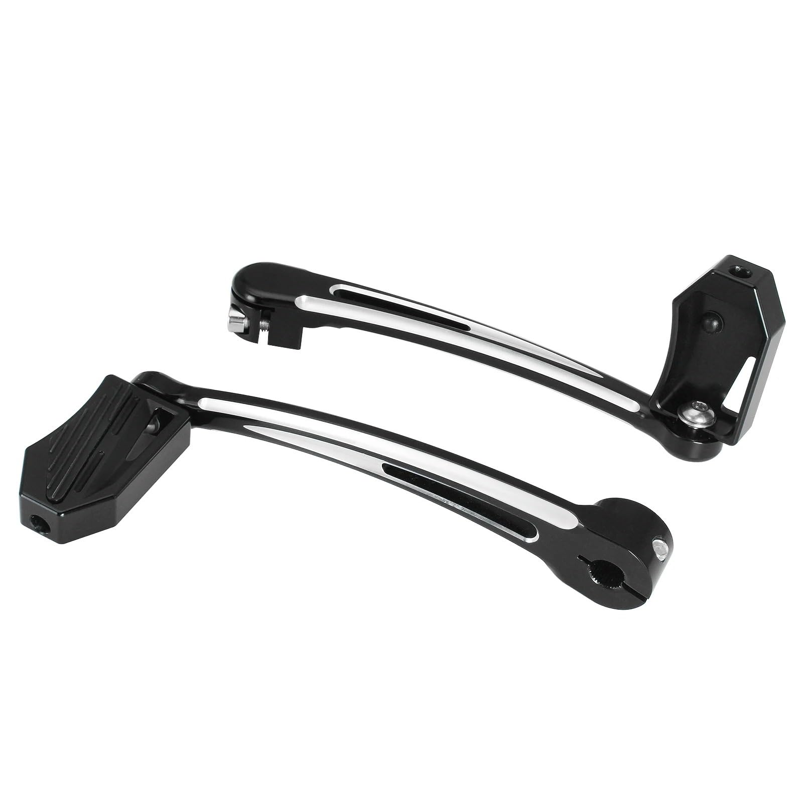 Schalthebel klappbar Schalthebel mit Fersen-/Zehenschaltung für Softail-Modelle (86-17) für Touring-Modelle (88-heute) sowie Trike-Modelle.(A pair of black)