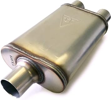 Dual Outlet Single Chamber Muffler 2.5" ID Center / 2.5" ID Dual Outlet