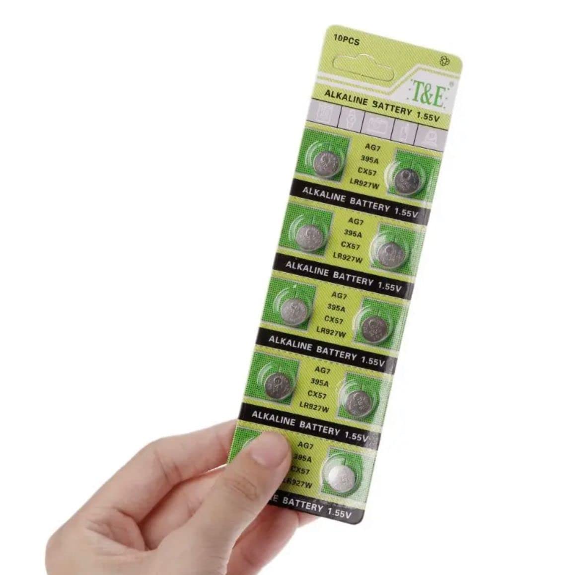 20 Stück AG7 LR926 LR57 Batterien – 1,5V, 42 MAh, 2 Blister à 10 Stück