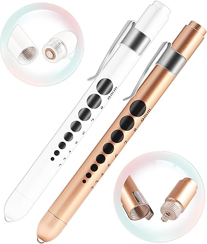 Miniatura 4 de MEUUT Paquete de 3 Tijeras Médicas y Linternas para Enfermeras, Suministros Médicos con Dos Linternas Médicas, Cuatro Baterías, Unas Tijeras