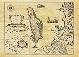  Ile d\'Oleron en 1627 Carte de Navigation