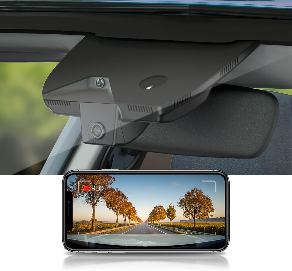 Fitcamx 4K Dash Cam Suitable for Kia K5 2025-2026 (Part No#L2500) LXS GT-Line EX GT, OEM Factory Look, 2160P UHD Video, Built-in WiFi & APP, Loop Recording, Collision Detction, Plug & Play, 64GB Card