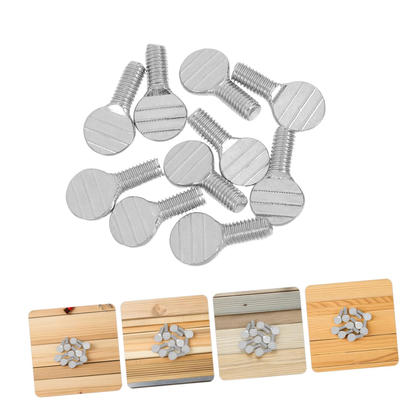 Milisten 12pcs Stainless Steel Thumb Screws for Air Fryer Oven Durable Rotisserie Fork Replacement Screws Optimized Stability Versatile Kitchen Accessories