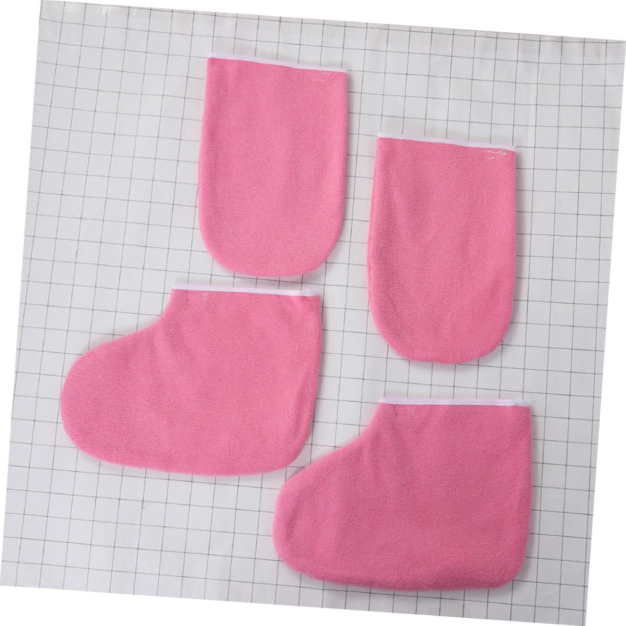 2sets Professional Paraffin Wax Bath Foot Covers Hand Spa Gloves for Pedicure Supplies