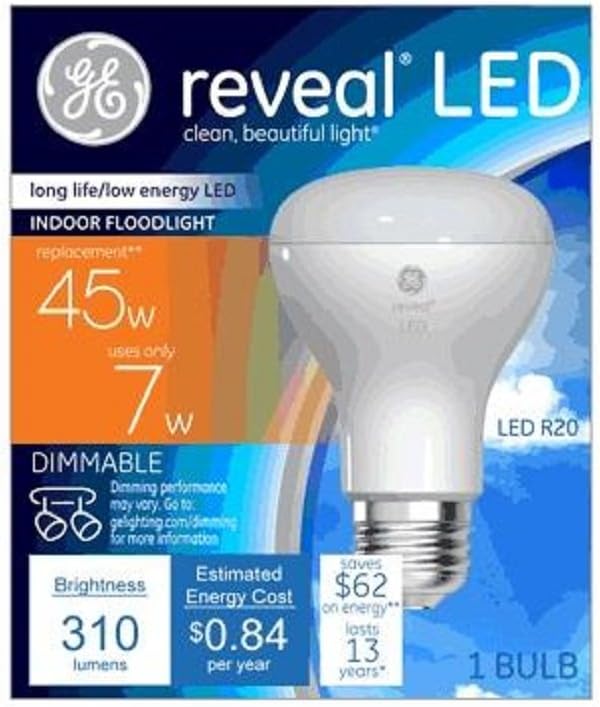 Generalelectric 45678 Reveal LED 310 Lumens Indoor Floodlight, 1 Pound