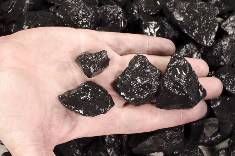 Fantasia Materials: 5 lb Shungite Stones from Russia - 3/4" to 1.5" Average Size