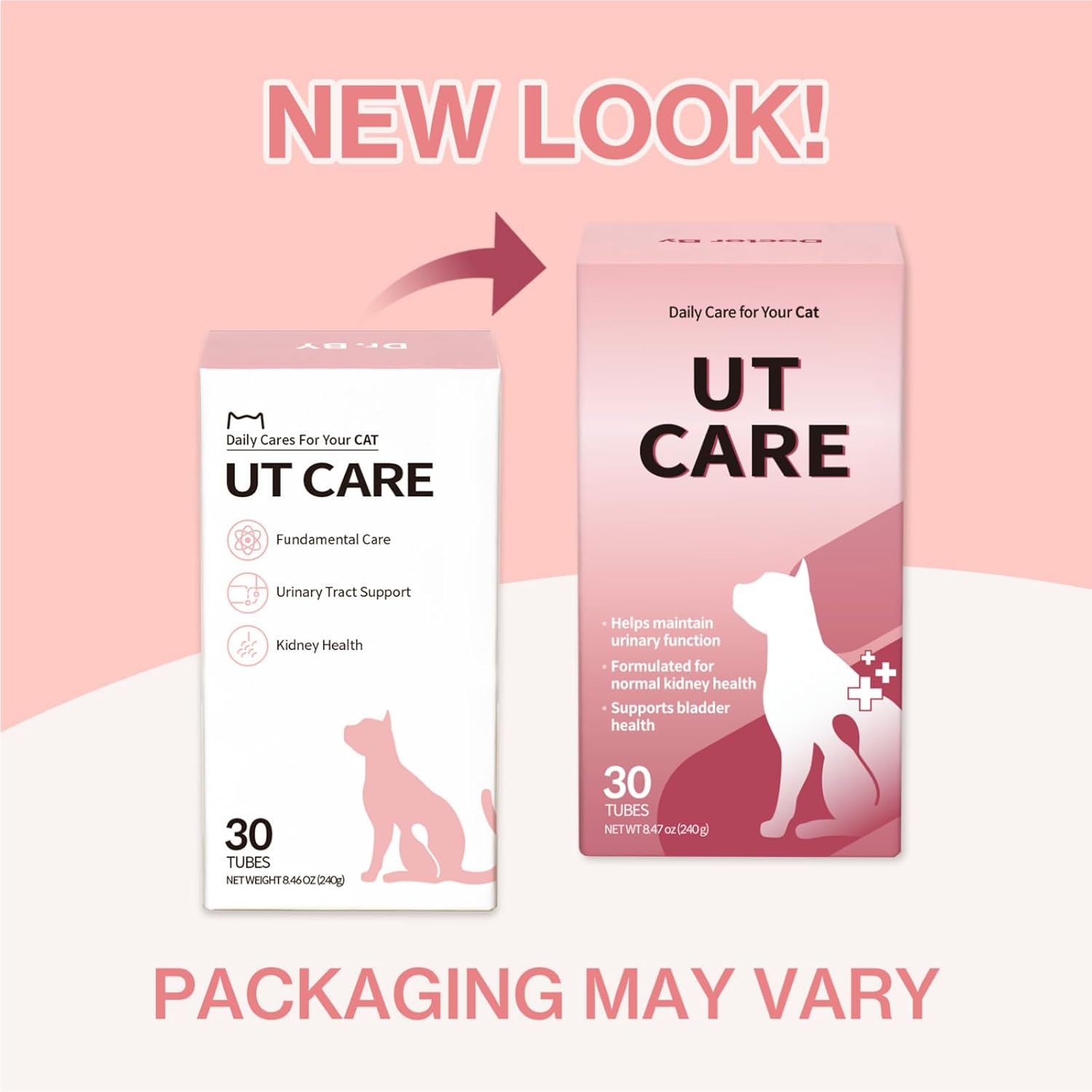 Doctor By UT Care Cat UTI Kidney Support Urinary Supplement Cranberry Treatment for Cats Renal Health with Pacran, Quercetin, Taurine lickable Formula Individually Packaged (1 Pack)