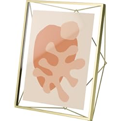 Panel Decorativo Dorado Umbra Prisma Marco para fotos, 20x25 cm, Acero, Dorado