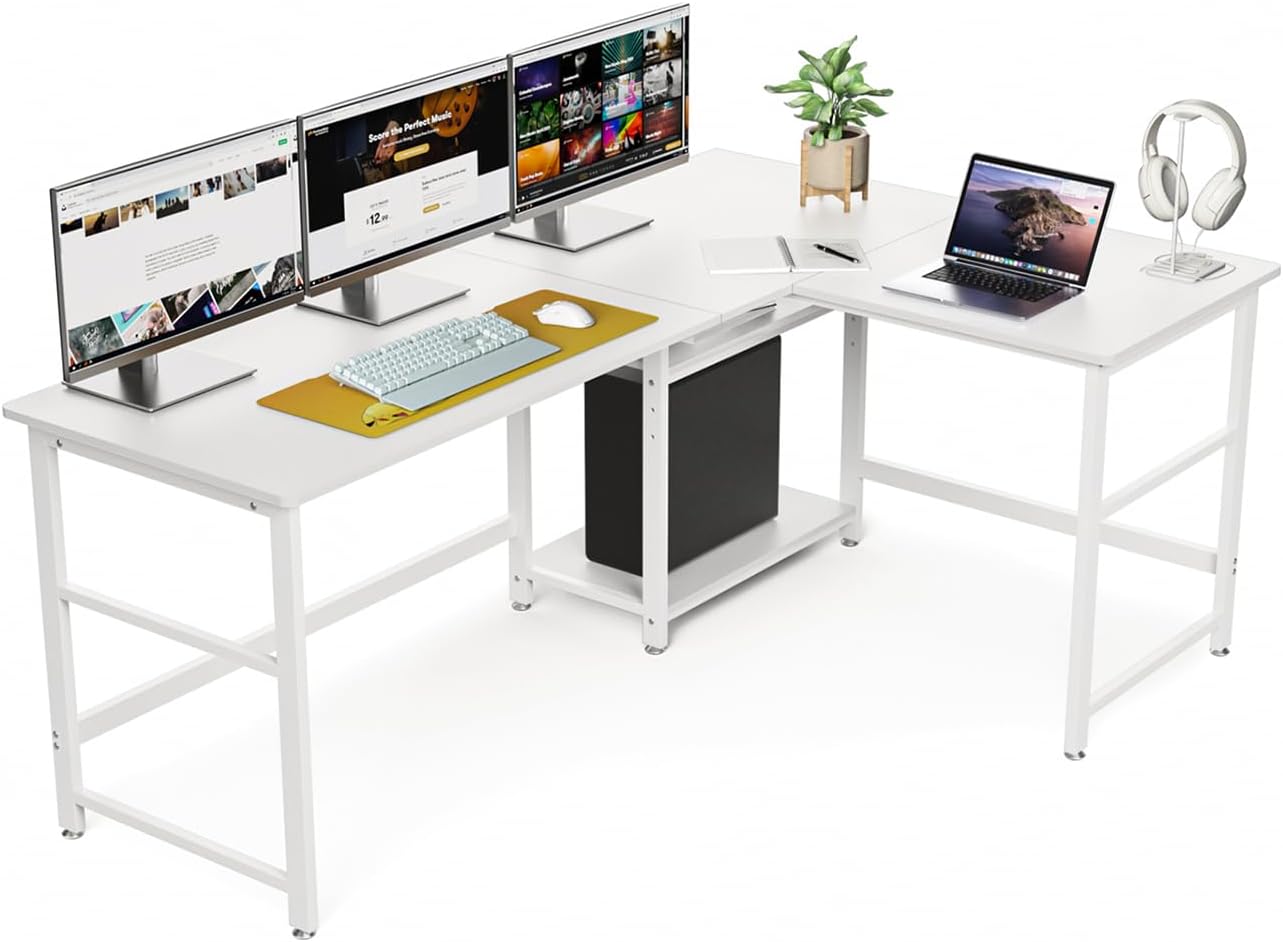 M3100-168-120】パソコンデスク L字型 幅120cm コンセント付 幅100/幅