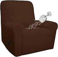 Vista 24 de Easy-Going - Funda 100 % impermeable doble para sofá reclinable, diseño jacquard, en 1 pieza, a prueba de derrames, para niños, mascotas, perros