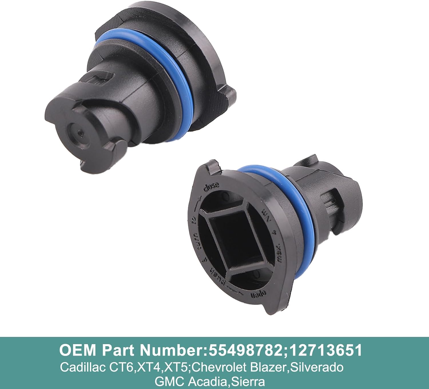 Engine Oil Drain Plug for GM Chevy Silverado 55498782,12713651 2 PCS PA66