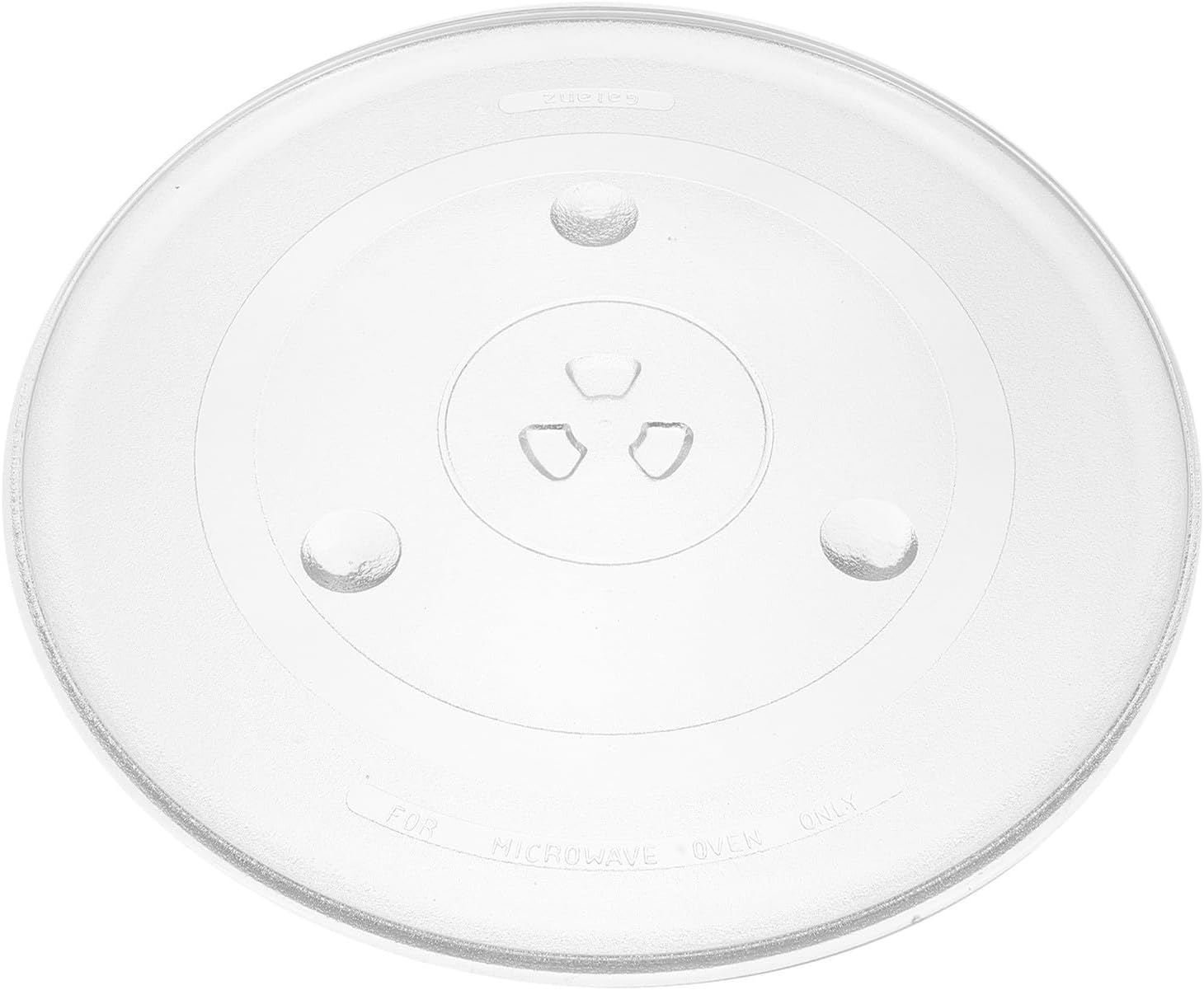 Microwave Oven Glass Turntable Plate round White Replacement Tray