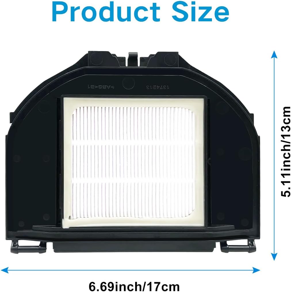 Vacuum Gasket In Hepa Filters Side Brush Compatible With Shark RV2310/RV2310AE Washable Robot Replacement Part (4 Hepa Filter)
