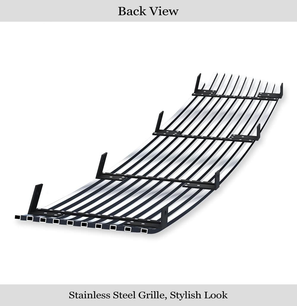 APS Compatible with Toyota Tundra 1999-2002 Main Upper Stainless Steel SS Chrome Billet Front Grill Grille Insert S18-A38458T