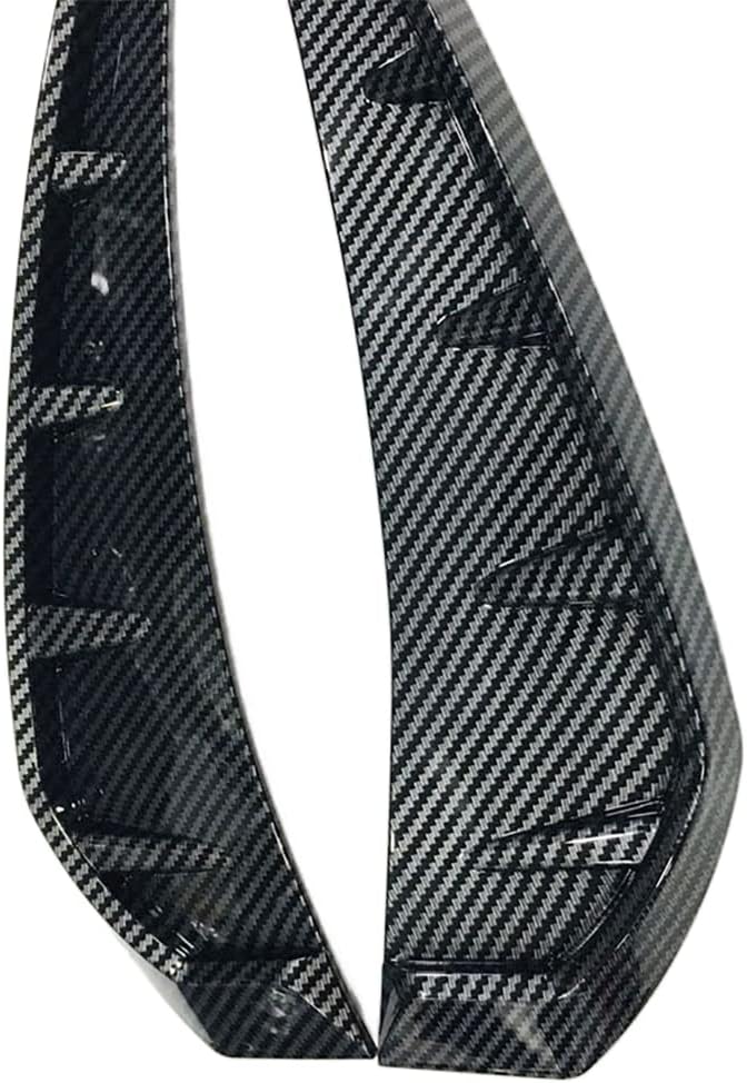 Universal Car Side Door Fender Vent Air Wing Cover Trim, Carbon Fiber