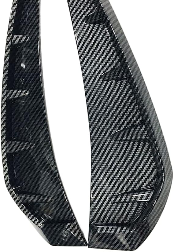 Universal Car Side Door Fender Vent Air Wing Cover Trim, Carbon Fiber