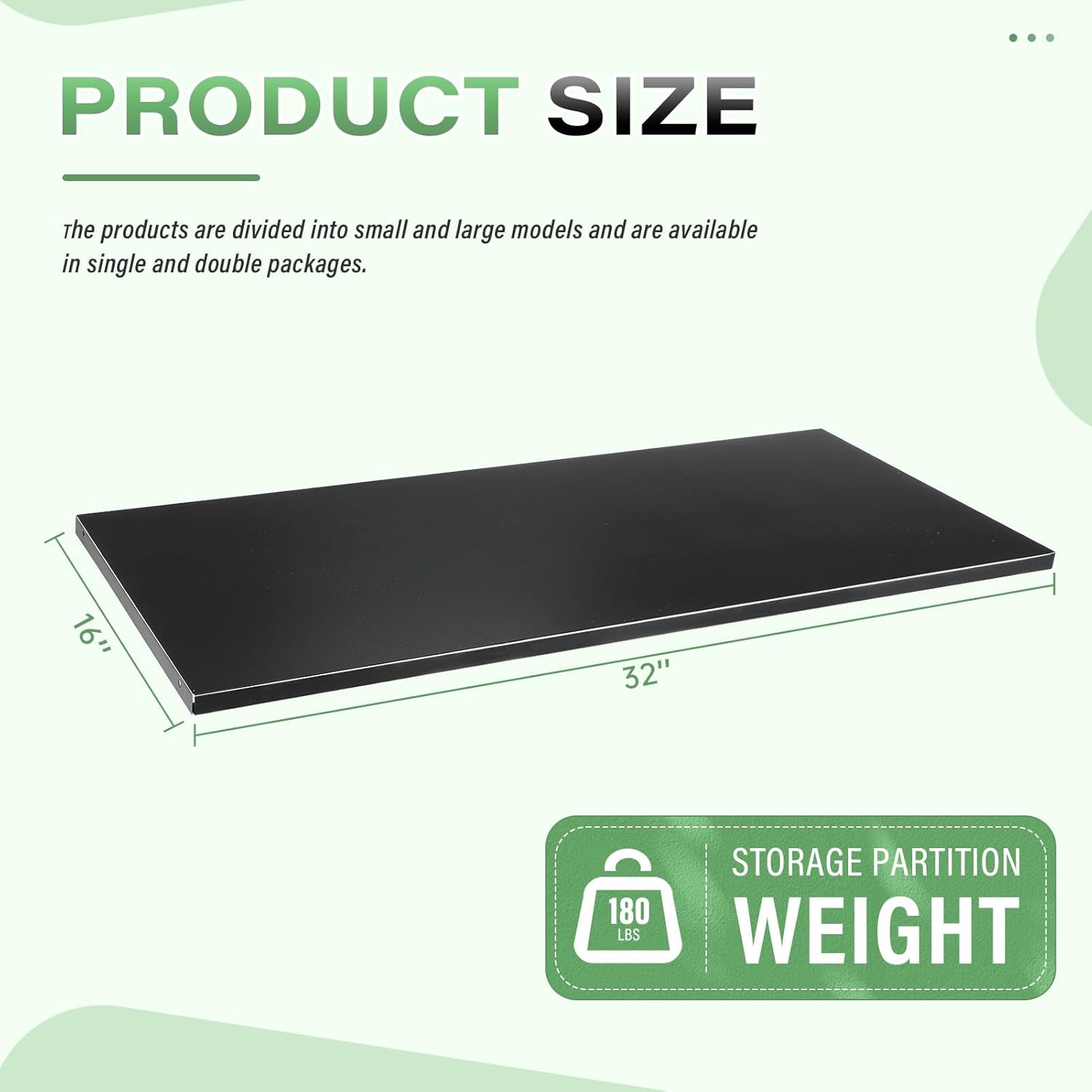 Greenvelly Metal Shelf,Metal Floating Shelf for Storage Cabinet,Wardrobe Closet,Living Room,Bathroom(32" Wx16 D)