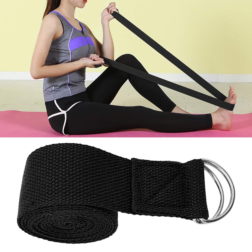 Yoga Cork Blocks Stretching Strap Wood Mattoni Fascia Cintura Regolabile