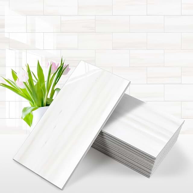 Vamos Tile Dolomite White Peel & Stick Tiles