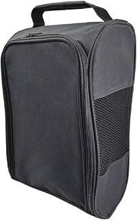 Portable Golf Shoe Bag Zippered Shoe Carrier Bag with Ventilation Sports Shoes Tote Bag Great Golf Gift for Men Or Women Zippered Sport Shoe Carrier Bag