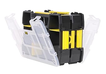 Stanley Sortmaster Lite Organizer 11.5" Lx2.5" Wx8.5" H Black Yellow Clear 2 Pack