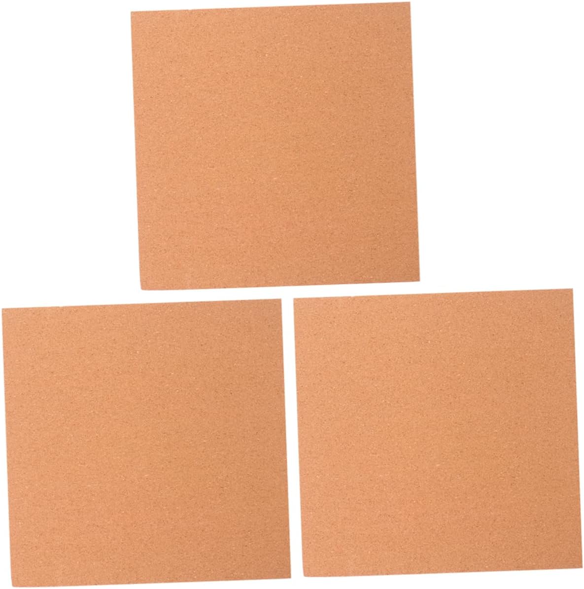 VILLCASE 3pcs Self-Adhesive Cork Board for Photos and Messages Wall-Mounted Bulletin Board Multi-Functional Home Decor for Family Reminders and Photo Displays