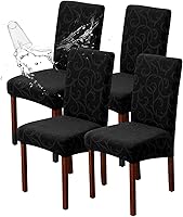 Vista 26 de Genina Fundas impermeables para sillas Parsons de comedor, fundas elásticas para sillas Parsons para comedor, cocina, funda protectora para silla