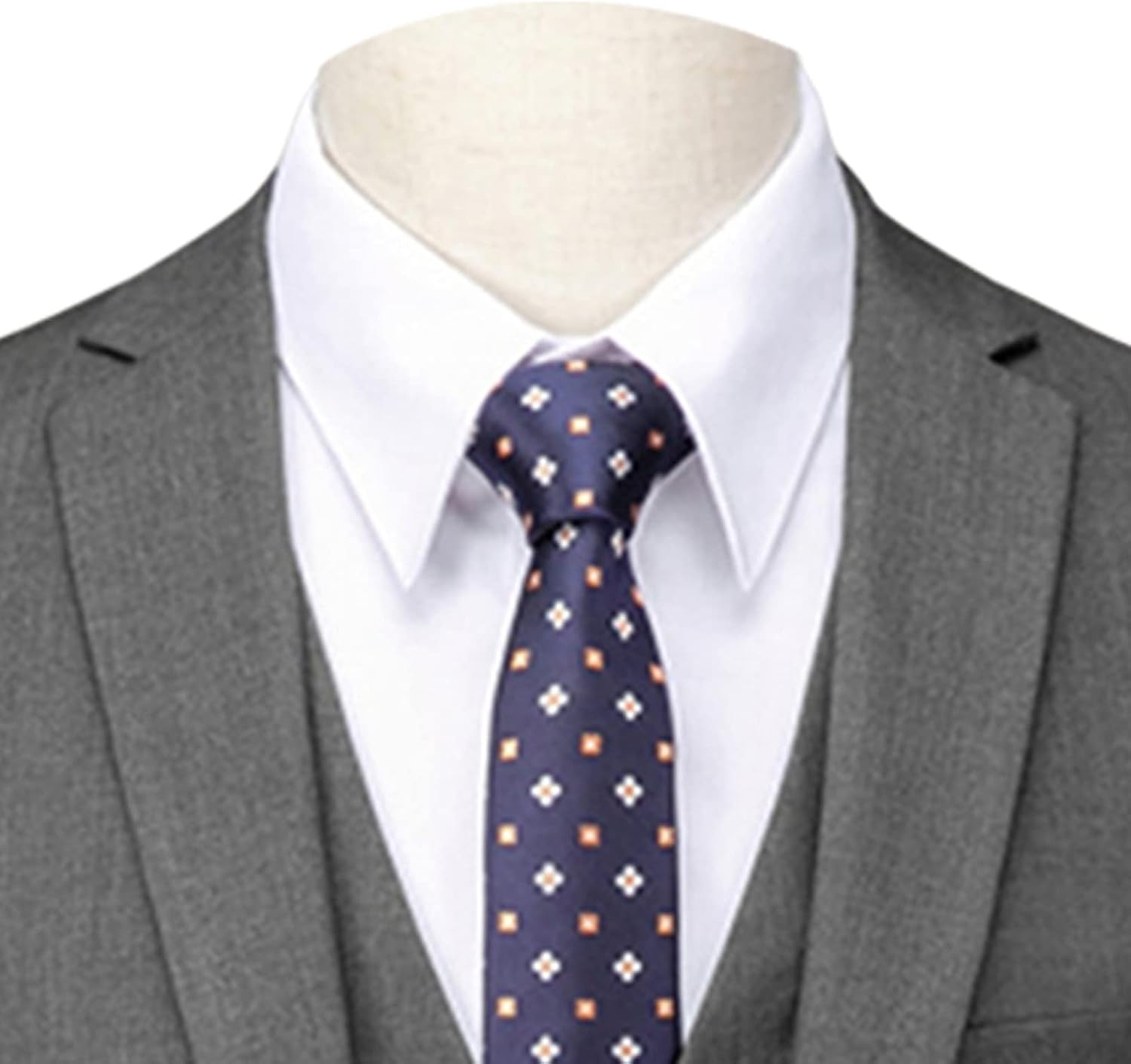 Maiyifu-GJ Men's 3 Piece Solid Color Suit Set Single Breasted Slim Fit Jacket Vest Pants Business Wedding Prom Blazer Sets