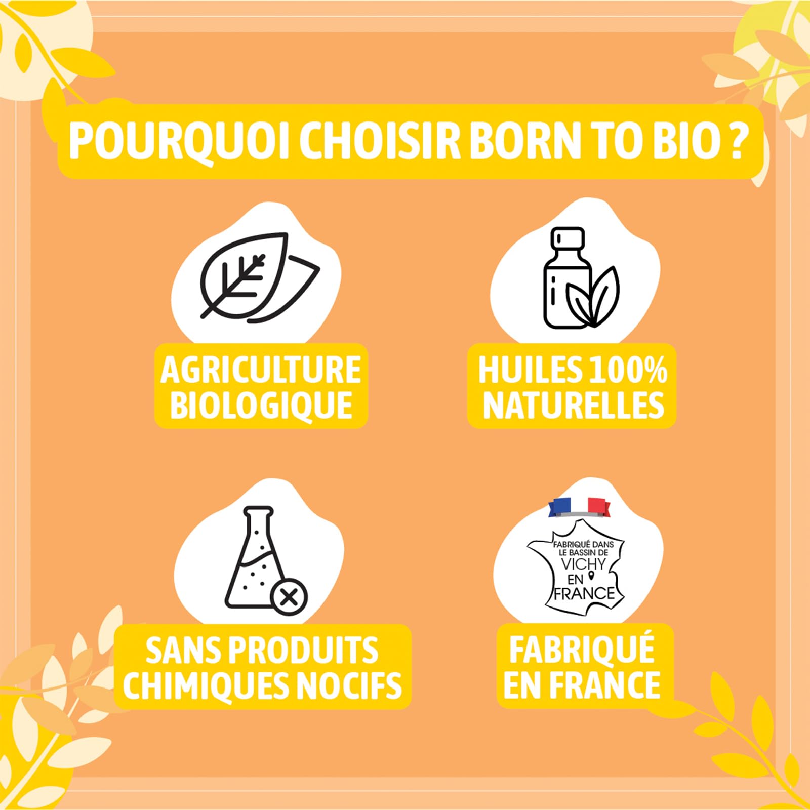BORN TO BIO Huile Essentielle Hélichryse Italienne Bio - 100% Pure et Naturelle - Propriétés Anti-Hématomes et Cicatrisantes - Certifié EcoCert - 5ml