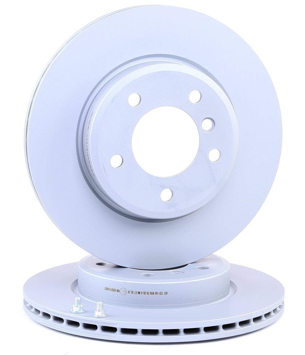 2x ATE Disco de freno Delantero Ø300,0mm Altura: 51,8mm Espesor: 22,0mm Corona de Agujeros - Ø: 120,0mm ventilado 24.0122-0160.1 Compatible con BMW 3 Sedán E46 3 Touring E46 3 Coupé E46 3 Cabrio E46