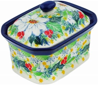 Polmedia Polish Pottery Mini Cake Box Salt Box - Thumbnail 4