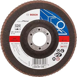 Bosch 2608607356 22 mm Metal Flap Disc for Angle Grinders