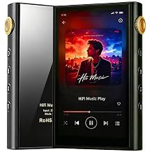 Hi-Res Music Player MP3 with Android - Dual ESS9018Q2M DAC Chips, 13H Playtime Bluetooth 5.2 WiFi USB Digital Audio Player, 4.4mm Balanced Output, Supports ISO/DTS/DSD512