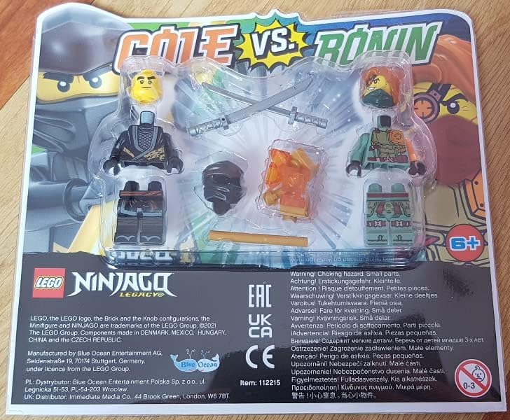 LEGO Ninjago Cole vs Ronin Minifigure Blister Pack Set 112215