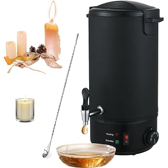 Kamanan 8L Wax Melting Pot for DIY Candle Making Set Electric Wax Melter 30-110 C Adjustable Quick Heating Candle Wax Melting Pot Melting Pot Candle Wax Home & Commercial