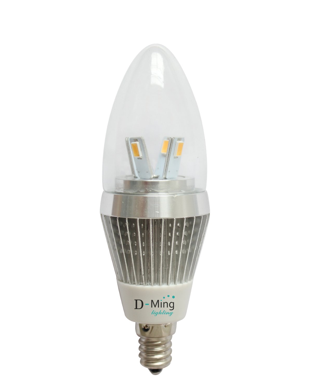 DMingLighting 1 Piece E12 LED Light Bulb Lamp 4w Daylight White Bullet Top