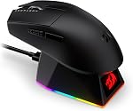 Redragon M999 Souris de jeu sans fil, souris Tri-Mode avec RGB Dock de charge magnétique, 45000 DPI MAX Réglable, 4 Boutons programmables, conception ergonomique pour PC Ordinateur portable Mac