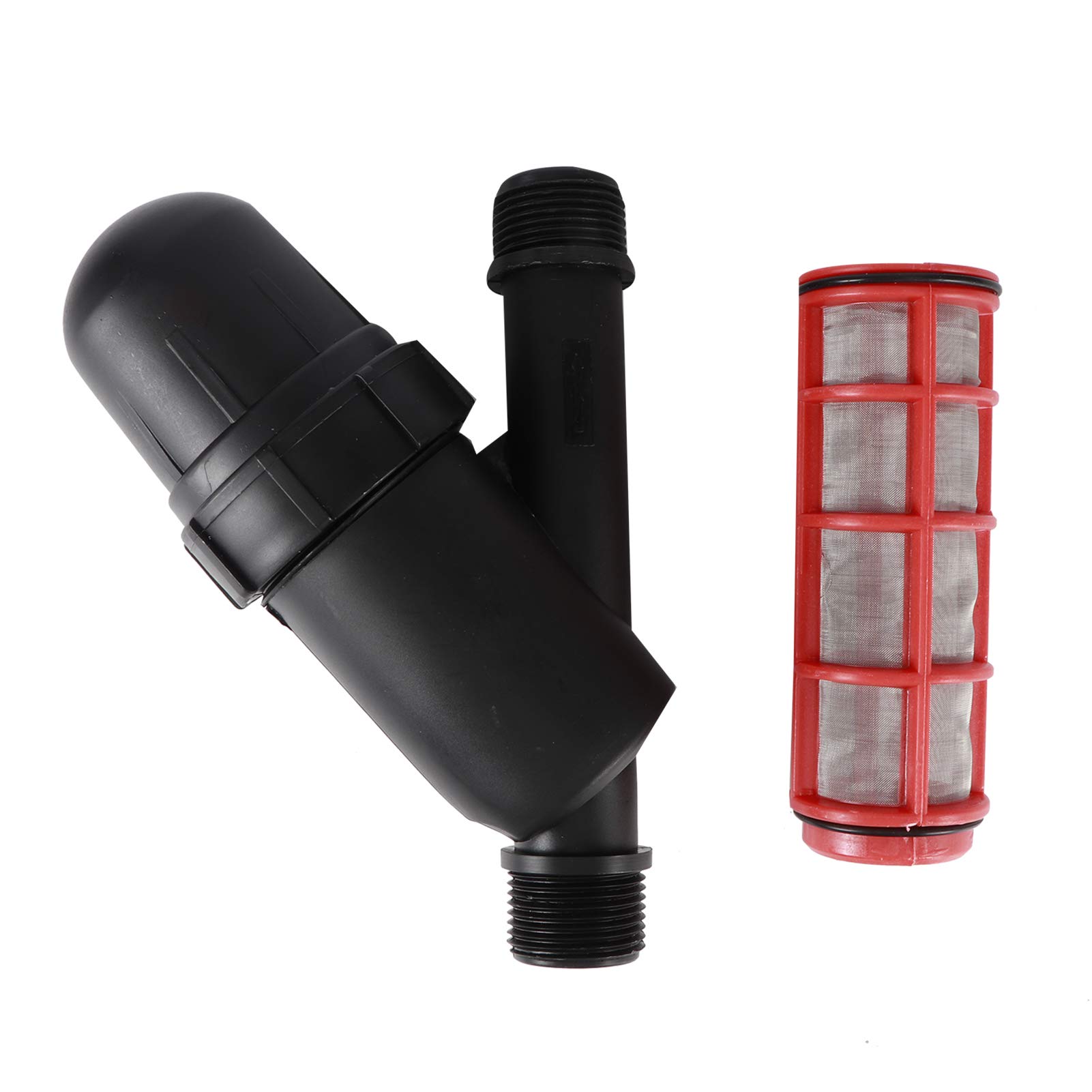 Akozon Y-Siebfilter 3/4 Zoll Für Tropfbewässerung | 120 Mesh Edelstahlsieb, 5 M³/h Durchfluss | Schutz Vor Verstopfung Für Gartenbewässerung