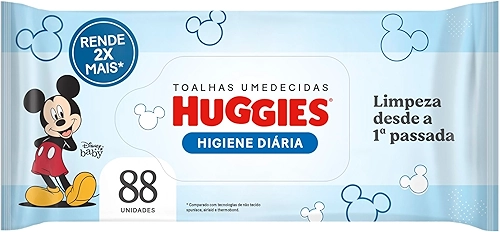 Huggies Lenços Umedecidos Higiene Diária Rendem 2x Mais 88 Un