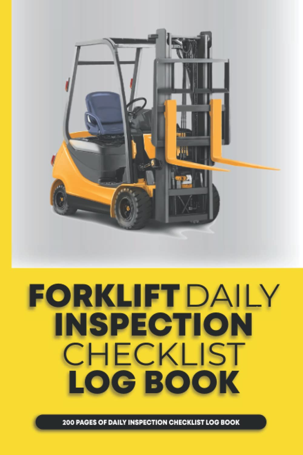 Buy Forklift Daily Inspection Checklist Log Book 200 Pages of Forklift