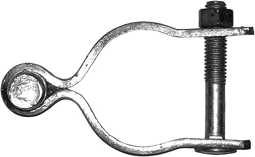 Miniatura 15 de Bisagra de poste de puerta de valla de enlace de cadena de 2-3/8 pulgadas, uso para poste/tubería de 2-3/8 pulgadas de diámetro exterior, bisagra