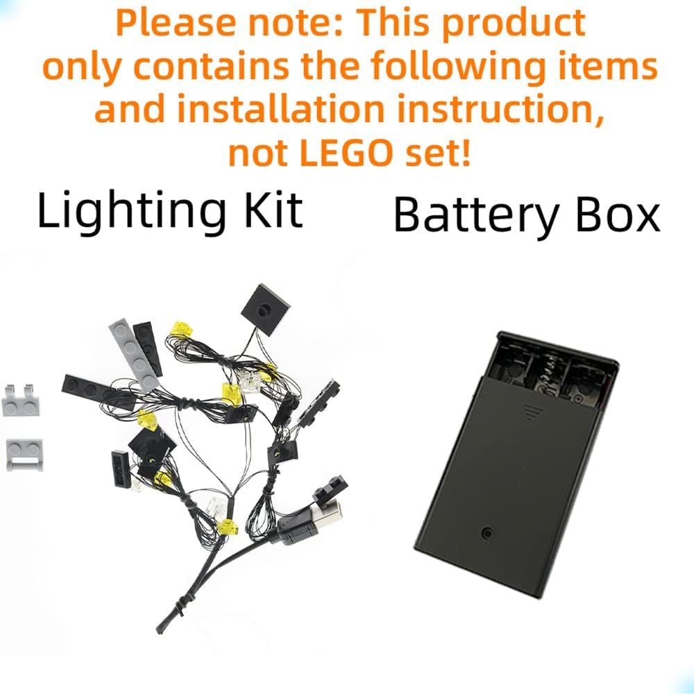 LED Light Kit Compatible with Lego 1989 Batmobile - Lighting Set for 76139 Building Model (Model Set Not Included)