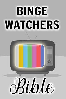 Binge Watchers Bible - Tagebuch für Serien-Fans und Film-Freunde: Journal und Logbuch für's Fernsehen, zum Serien- und Filmschauen, Geschenk für Cineasten
