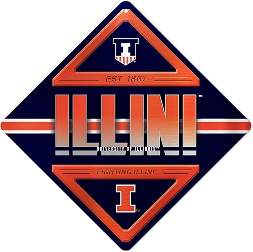 Miniatura 98 de Rico Industries NCAA - Letrero de metal estándar de 16.5 x 16.5 pulgadas, decoración del hogar, dormitorio, oficina, cueva de hombre