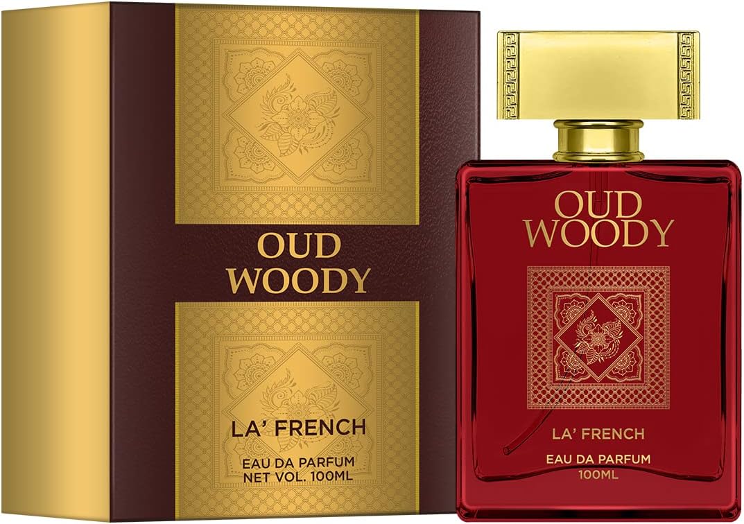 La French Oud Perfume 100ml Unisex Perfume for Men & Women, Eau De Parfum, Premium Arabic & French Long-Lasting Fragrance Scent, Best Date Night Fragrance for Men, Best Gift for Men and Women (Oud Woody)