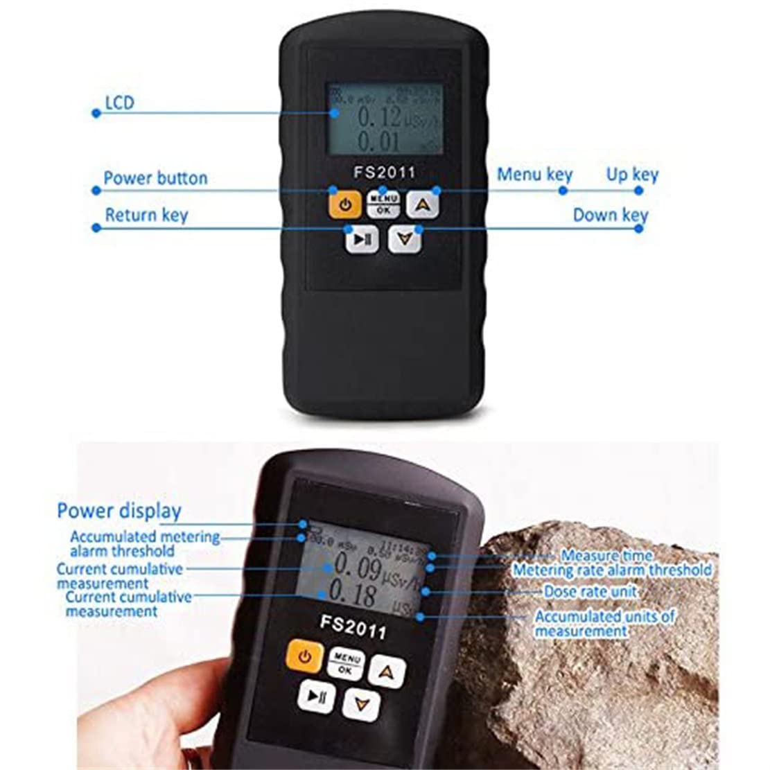 専用　ガイガーカウンター Amazon | GHDVOP ガイガーカウンター 放射線測定器 放射線検出器