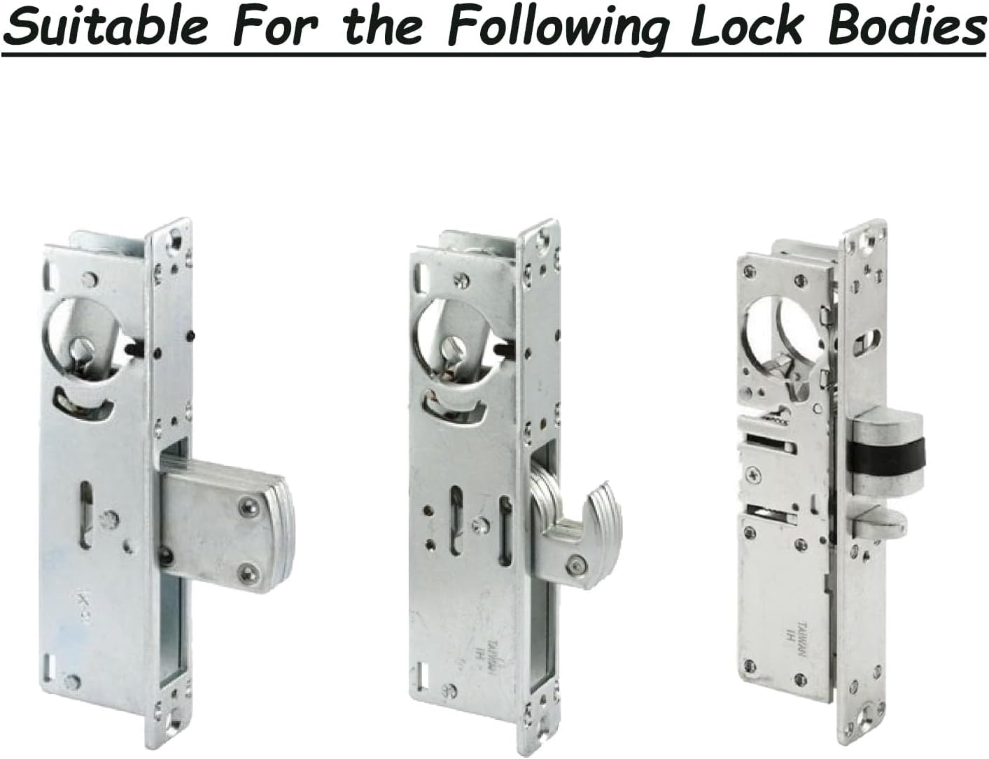 Commercial Door Lock Cylinders ，Storefront Door Mortise Lock Replacement Parts，Double Keyed Cylinder Combo, Adams Rite Cam, in Aluminum, Mortise Cylinder with SC Keyway，Black
