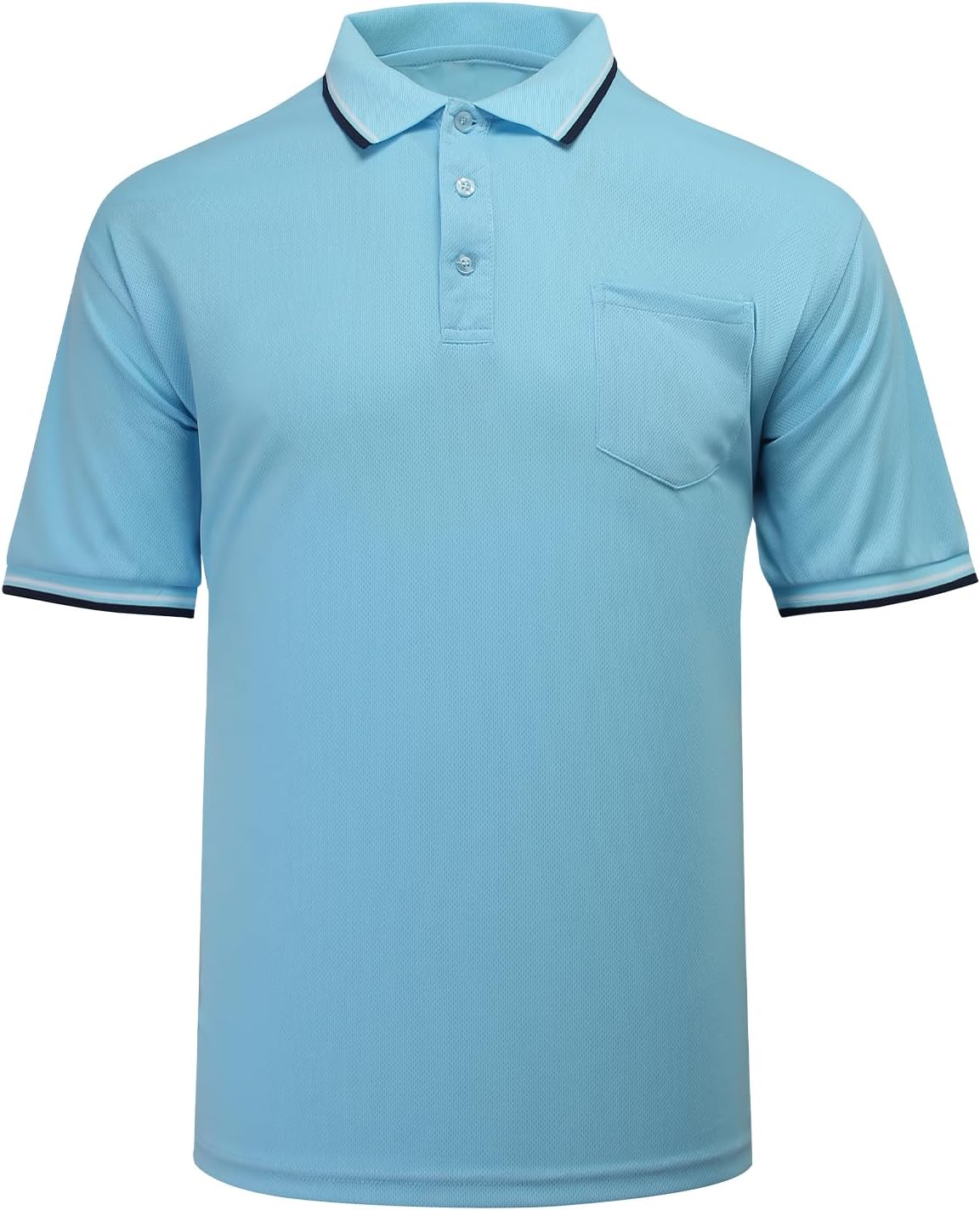 redgino Men's Baseball Softball Umpire Shirt Short Sleeve Polo Ref Jersey Referee Gear - Sized for Chest Protector