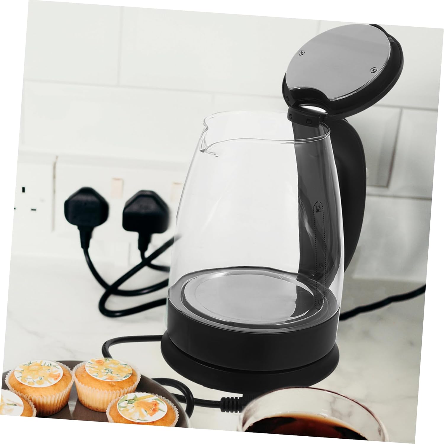 Zerodeko Electric Kettle Large Capacity Household Hot Water Boiler with Function Scald Handle Easy to Clean for Tea Instant Hot Water